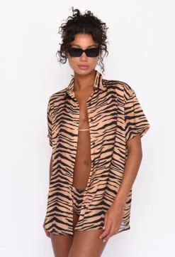 SKATIE Chase Button Down<Women Cover-Ups