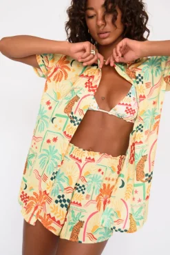 SKATIE Chase Button Down<Women Cover-Ups