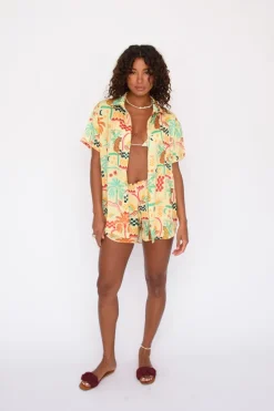 SKATIE Chase Button Down<Women Cover-Ups