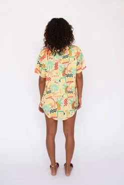 SKATIE Chase Button Down<Women Cover-Ups