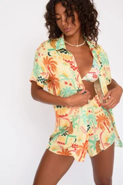 SKATIE Chase Button Down<Women Cover-Ups