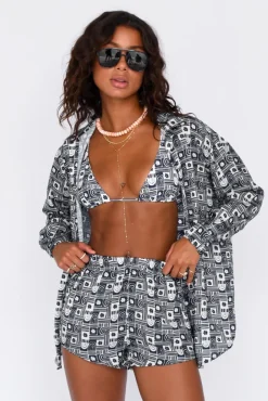 SKATIE Phoenix Button Down<Women Cover-Ups