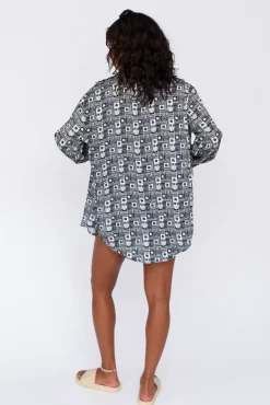 SKATIE Phoenix Button Down<Women Cover-Ups