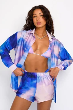 SKATIE Phoenix Button Down<Women Cover-Ups