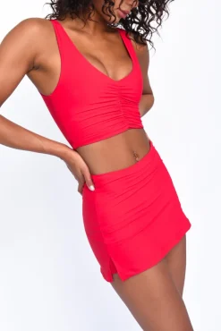 SKATIE Winnie Sports Bra - Cherry<Women Active Tops
