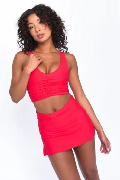 SKATIE Winnie Sports Bra - Cherry<Women Active Tops