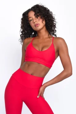 SKATIE Zero Sports Bra - Cherry<Women Sports Bras