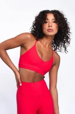 SKATIE Zero Sports Bra - Cherry<Women Sports Bras